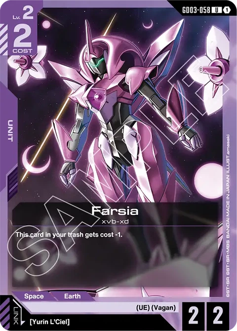 Farsia - Gundam Card Game card