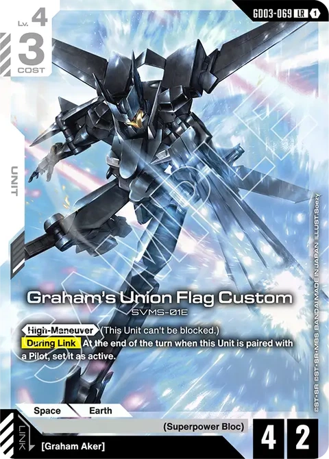 Graham's Union Flag Custom, Gundam Card Game Main Card