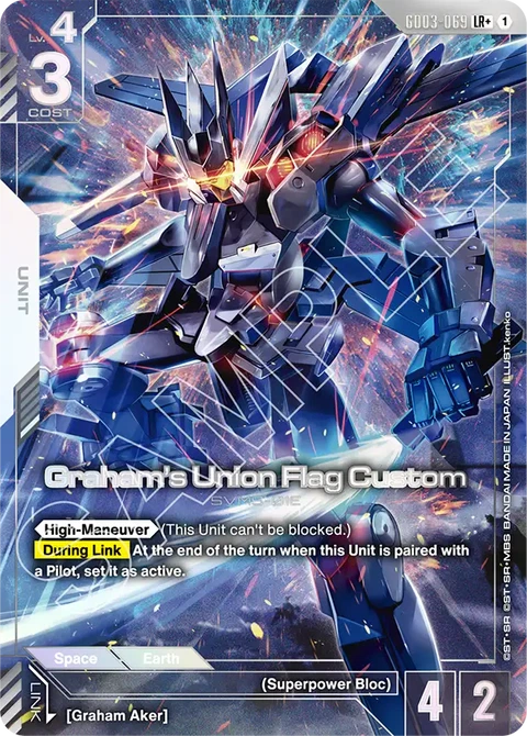 Graham's Union Flag Custom - Gundam Card Game card