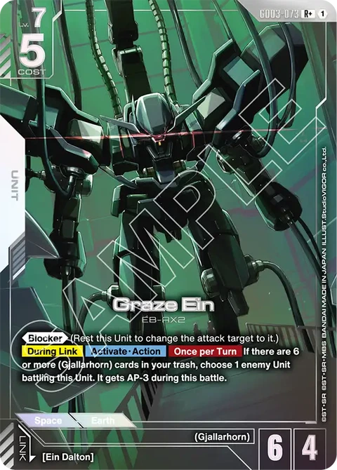 Graze Ein - Gundam Card Game card