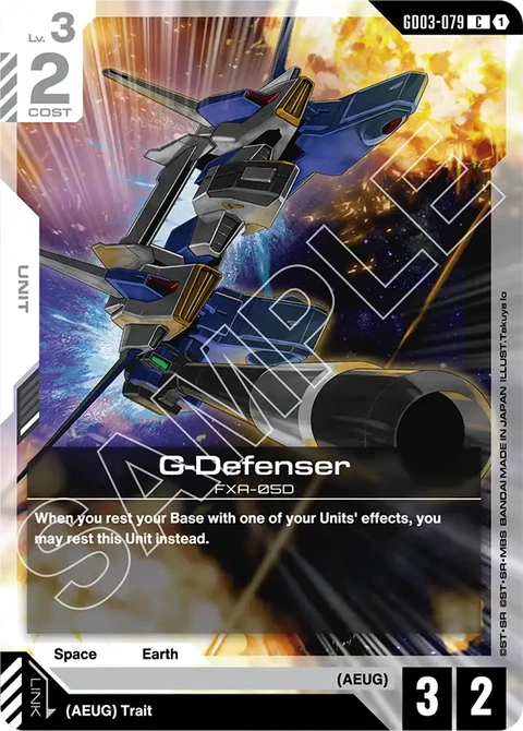 G-Defenser, Gundam Card Game Main Card