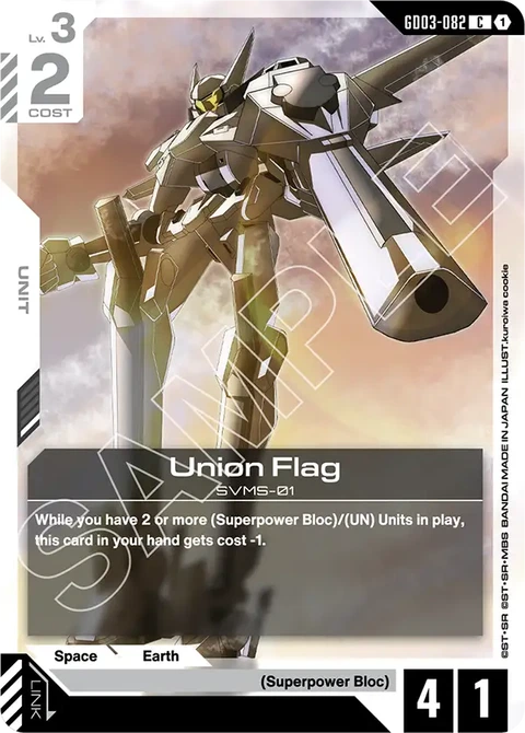 Union Flag - Gundam Card Game card