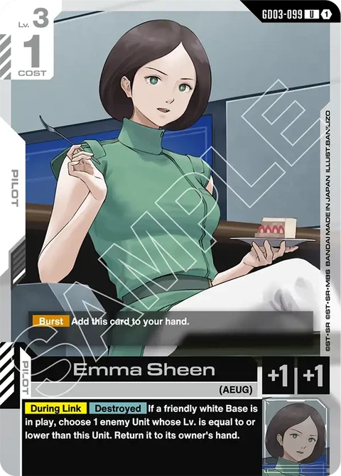 Emma Sheen, Gundam Card Game Main Card
