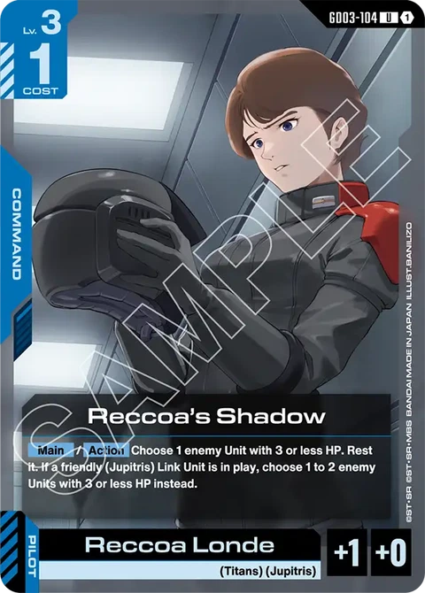 Reccoa's Shadow - Gundam Card Game card