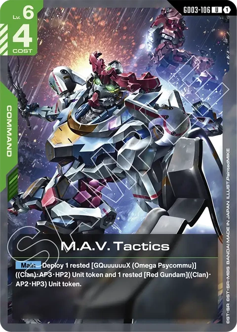 M.A.V. Tactics - Gundam Card Game card