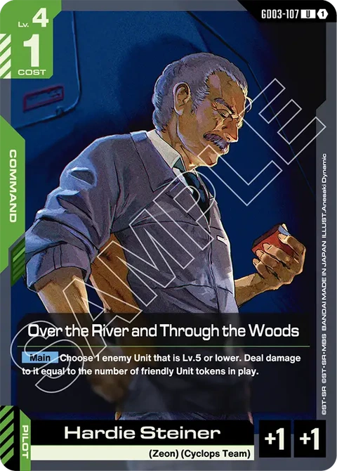 Over the River and Through the Woods, Gundam Card Game Main Card