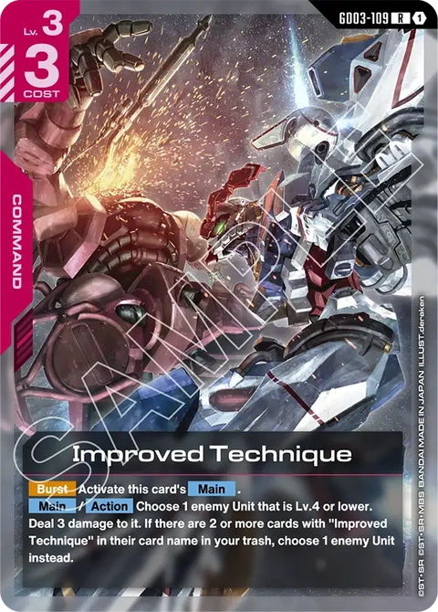 Improved Technique - Gundam Card Game card