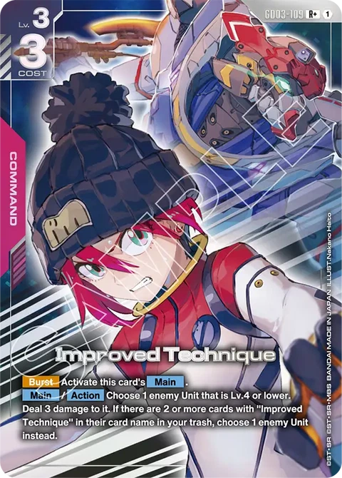 Improved Technique - Gundam Card Game card