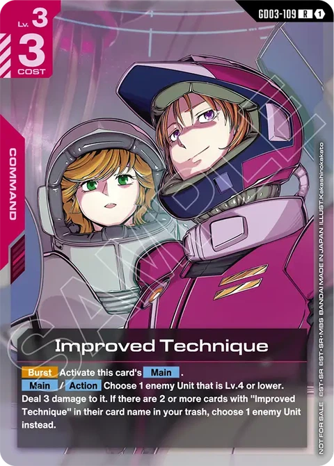 Improved Technique - Gundam Card Game card