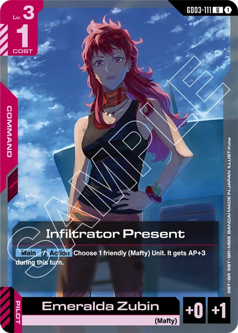 Infiltrator Present - Gundam Card Game card