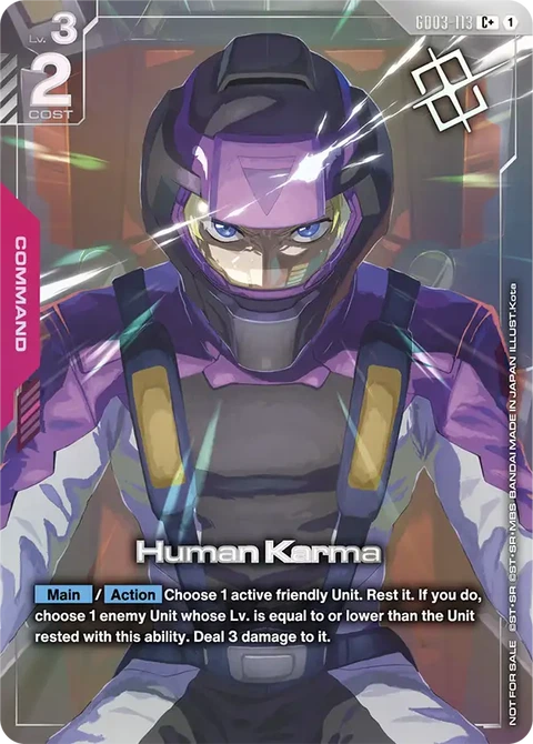 Human Karma - Gundam Card Game card