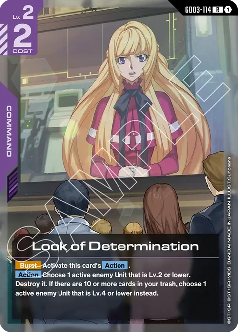 Look of Determination - Gundam Card Game card