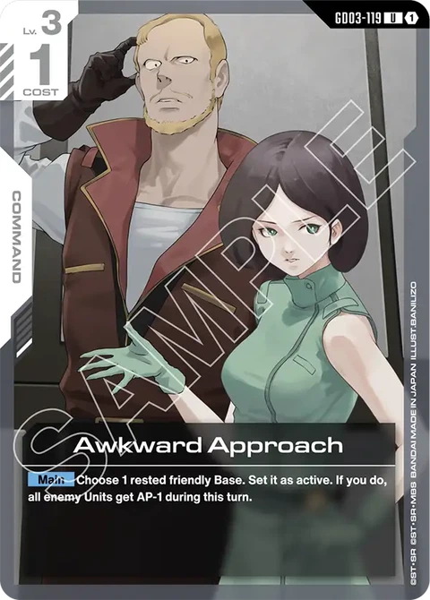 Awkward Approach - Gundam Card Game card