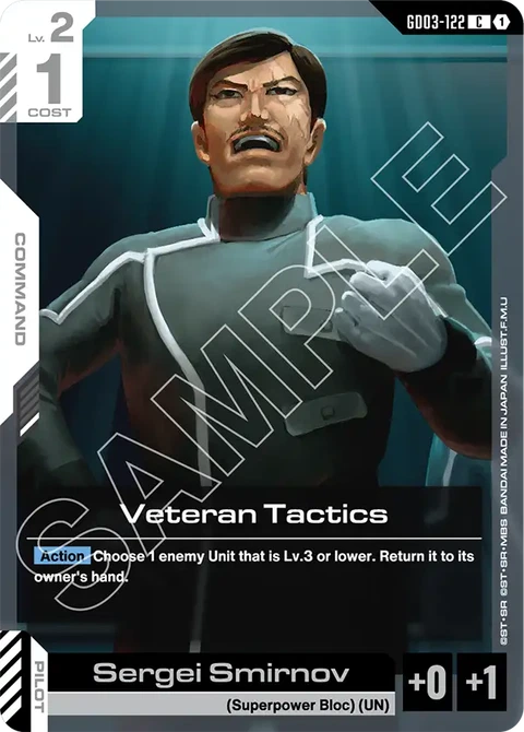 Veteran Tactics, Gundam Card Game Main Card