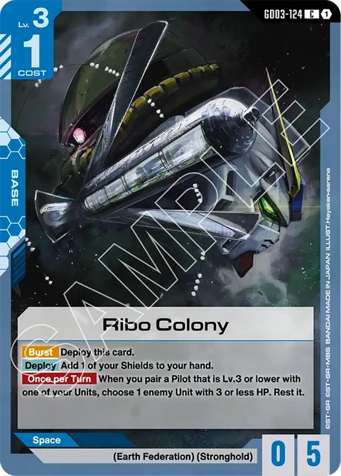Ribo Colony - Gundam Card Game card