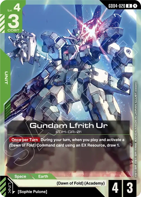 Gundam Lfrith Ur, Gundam Card Game Main Card