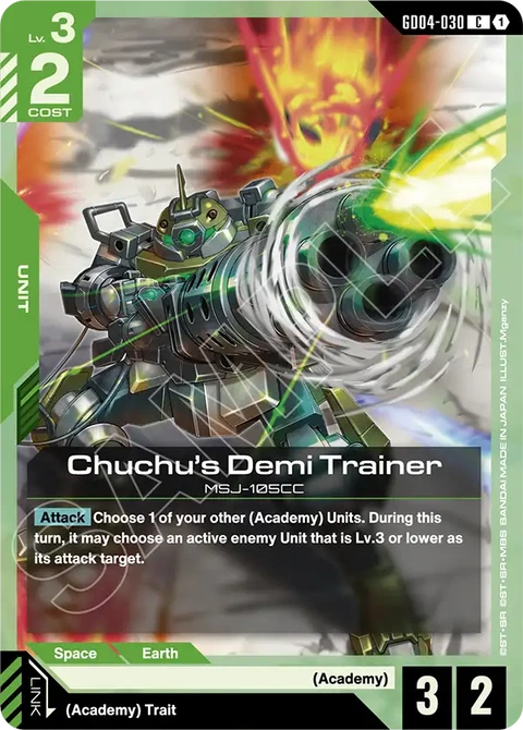 Chuchu's Demi Trainer, Gundam Card Game Main Card