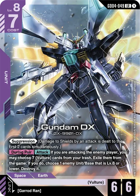 Gundam DX - Gundam Card Game card