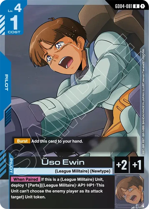 Üso Ewin, Gundam Card Game Main Card