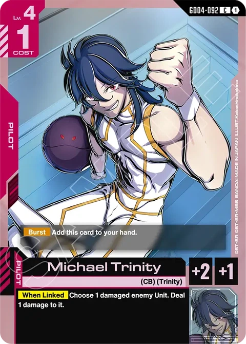 Michael Trinity - Gundam Card Game card