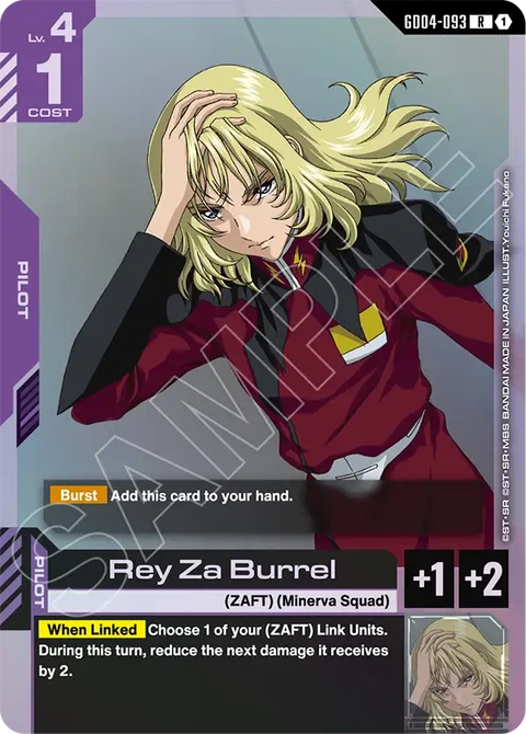 Rey Za Burrel - Gundam Card Game card