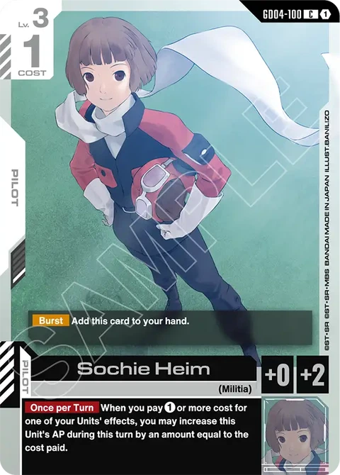 Sochie Heim - Gundam Card Game card