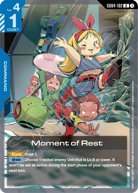 Moment of Rest - Gundam Card Game card