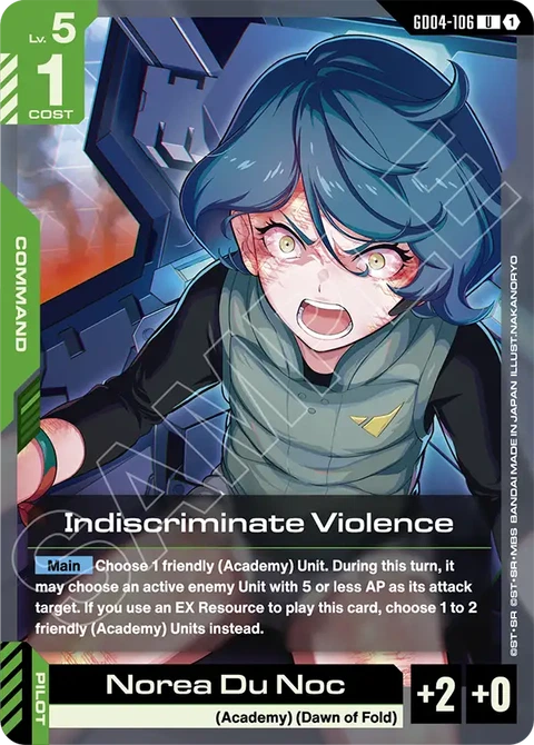 Indiscriminate Violence - Gundam Card Game card