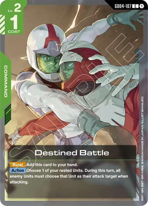 Destined Battle - Gundam Card Game card