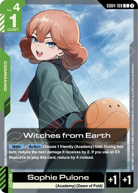 Witches from Earth, Gundam Card Game Main Card