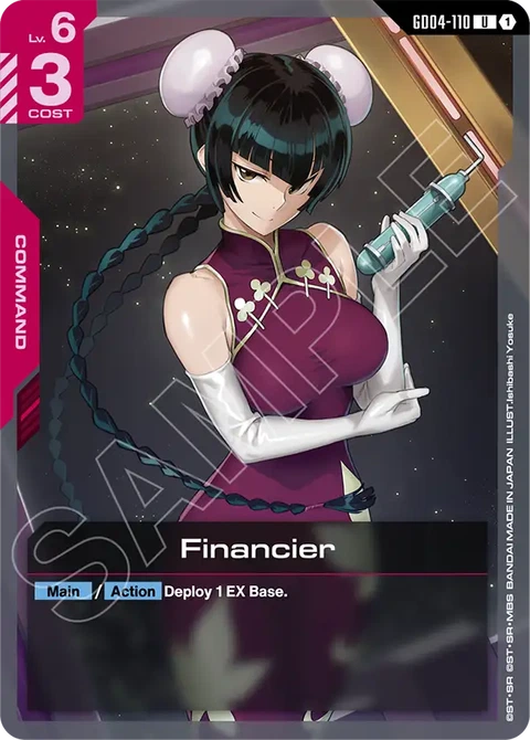 Financier - Gundam Card Game card