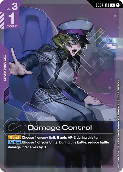 Damage Control - Gundam Card Game card
