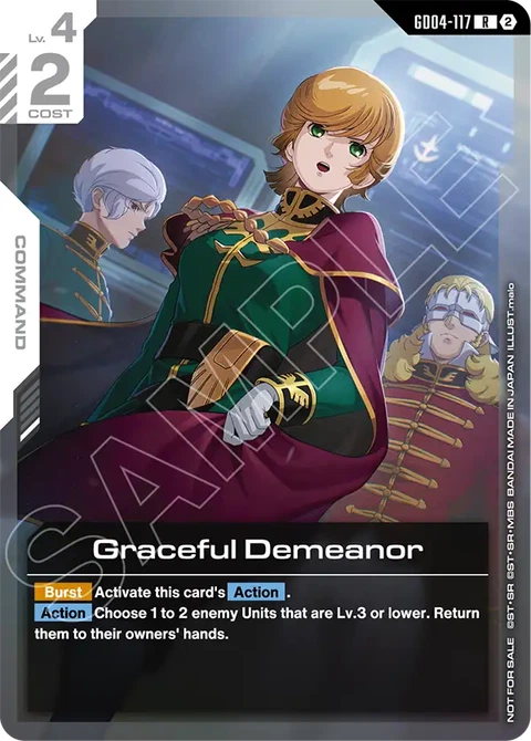 Graceful Demeanor - Gundam Card Game card