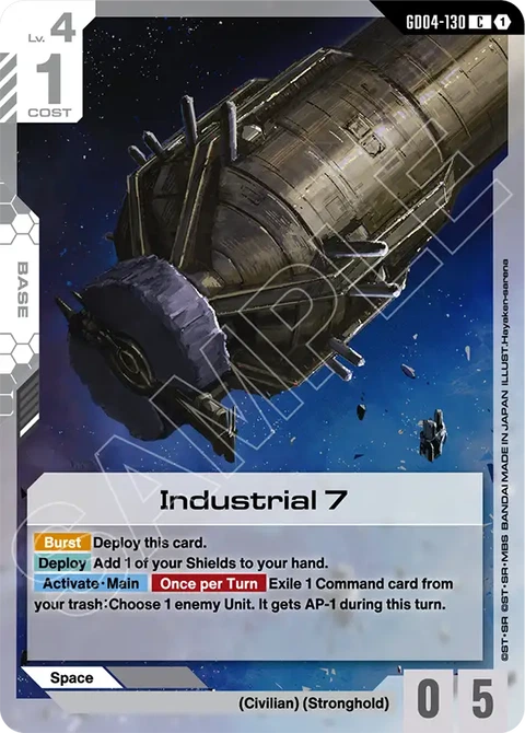 Industrial 7 - Gundam Card Game card