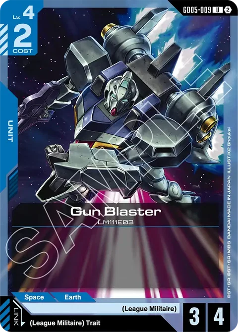 Gun Blaster - Gundam Card Game card