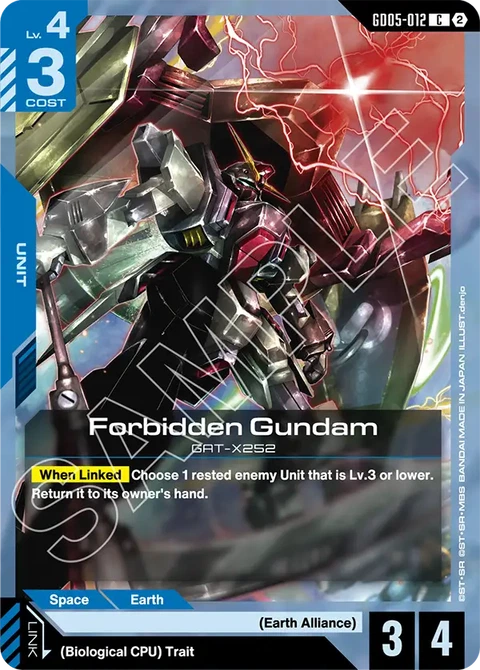 Forbidden Gundam - Gundam Card Game card