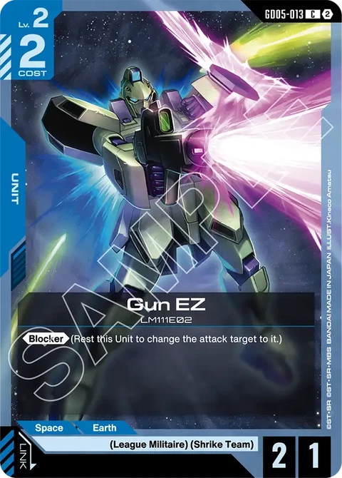 Gun EZ - Gundam Card Game card