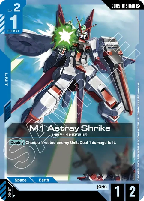 M1 Astray Shrike - Gundam Card Game card