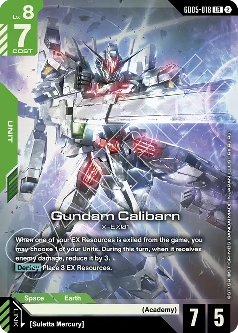 Gundam Calibarn, Gundam Card Game Main Card