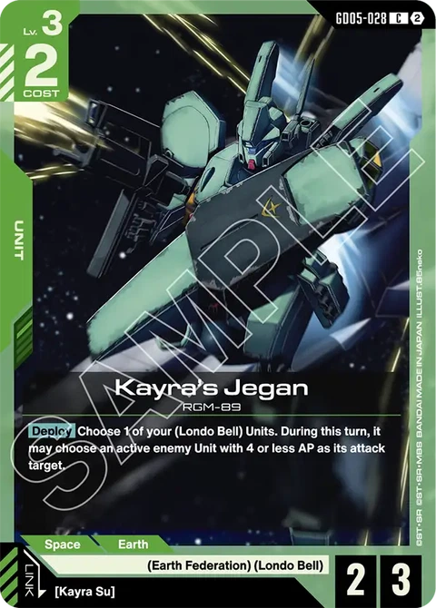 Kayra's Jegan - Gundam Card Game card