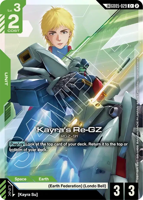 Kayra's Re-GZ - Gundam Card Game card