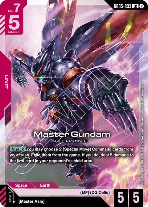 Master Gundam, Gundam Card Game Main Card