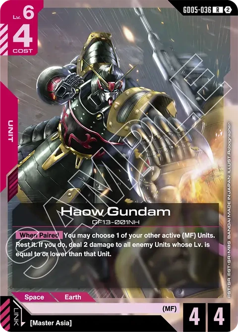 Haow Gundam, Gundam Card Game Main Card