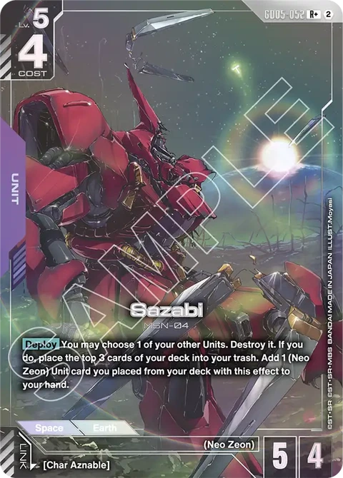 Sazabi - Gundam Card Game card
