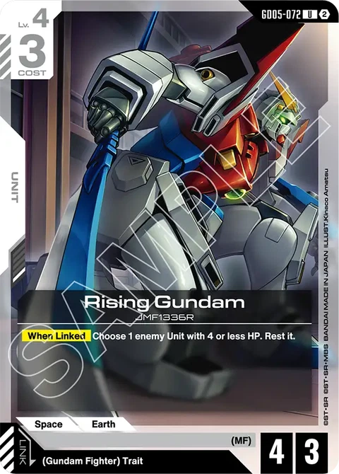 Rising Gundam - Gundam Card Game card