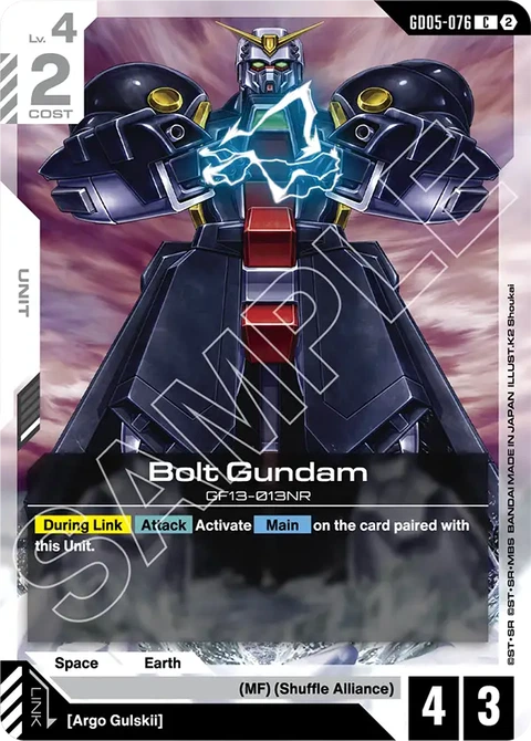 Bolt Gundam - Gundam Card Game card