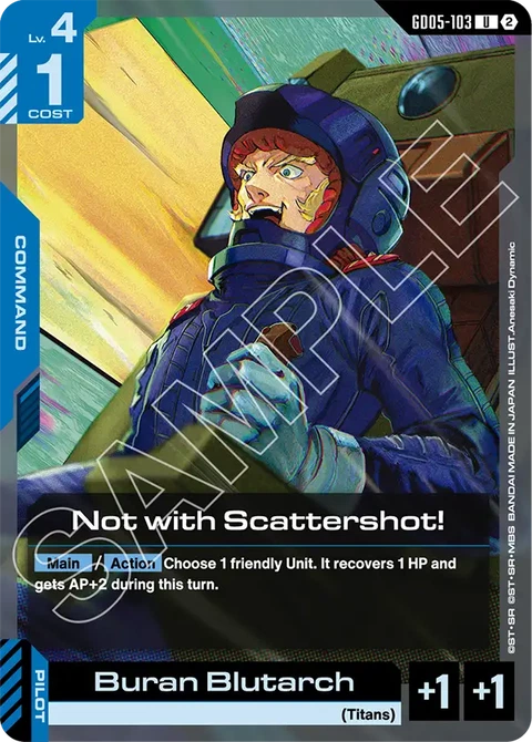 Not with Scattershot! - Gundam Card Game card