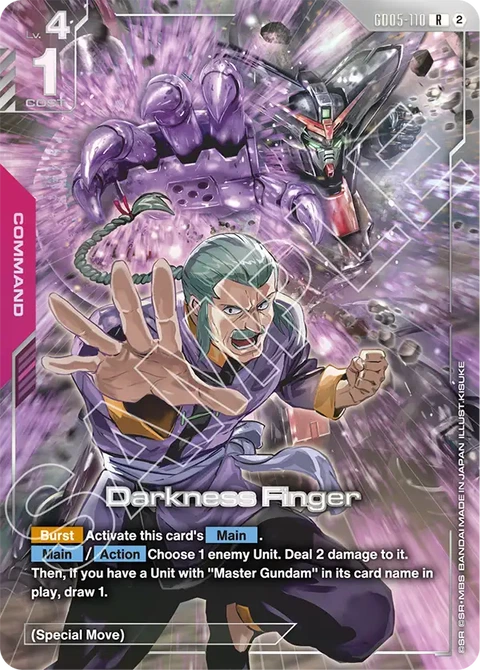 Darkness Finger - Gundam Card Game card