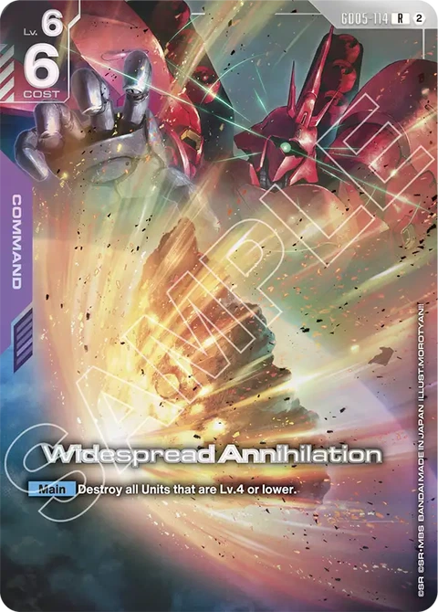 Widespread Annihilation - Gundam Card Game card