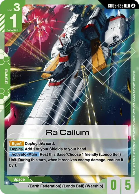 Ra Cailum - Gundam Card Game card